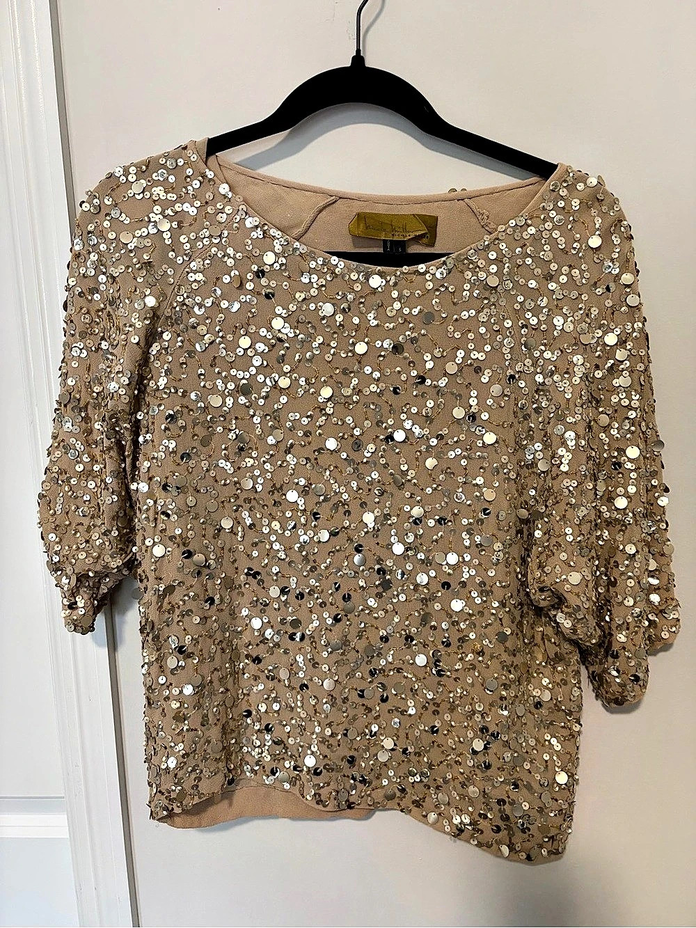 Vintage Nicole Miller Sequin Blouse